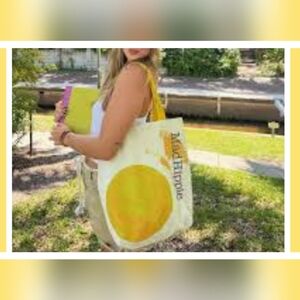 Mad Hippie Boho Canvas Large Tote Nwot